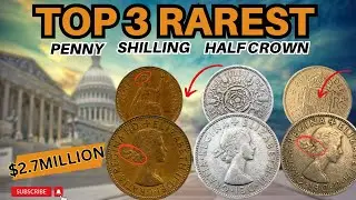 US Coin Collectors Dream: 2 Shilling, Half Crown & One Penny with Surprising Value!