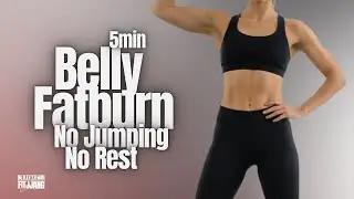 Day 28 | 5-Min Low Impact Workout to Burn Belly Fat (No Jumping!)