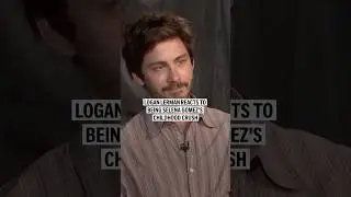 Logan Lerman reacts to being Selena Gomez's childhood crush