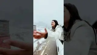 Live snowfall auli #livesnowfall #shorts #shortsfeed #snowfall