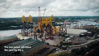 Moray East Offshore Wind Farm | Jacket production at Smulders yard in Newcastle upon Tyne