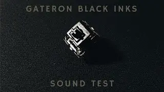 Stock Gateron Black Inks Sound Test on a Rama U80 A SEQ1 Mechanical Keyboard