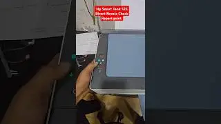 hp Smart Tank 525 585 580 All-in One Color printer Speed Test print #DirectNozzleCheckReportprint