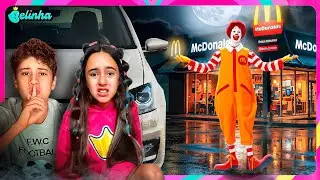 MENINAS VS MENINOS! PASSAMOS A NOITE EM LUGARES SINISTROS E O RONALD MC DONALD APARECEU!