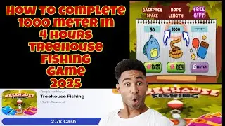 How to Reach 1000 meter Rope Length treehouse Fishing game 2025