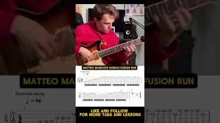 MATTEO MANCUSO | Fusion Run Licks with Tabs