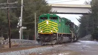 NBSR 121 Rounds the S Curve at Welsford, NB