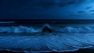 Healing Ocean Ambience - Reduce Stress for Deeper Sleep (Dark Screen)