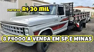FORD F4000 8 CAMINHÕES A VENDA EM SÃO PAULO E MINAS FEVEREIRO 2026 DETALHES AQUI NO VÍDEO
