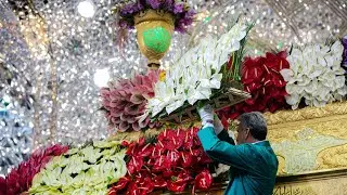 Flower Decoration in Karbala for 3 Shaban | Roza Imam Husain a.s & Hazrat Abbas a.s | 2026/1447H