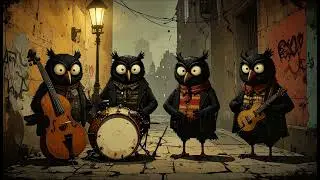 Black Owl on the Rooftop: Midnight Jazz Grooves for Deep Focus & Chill