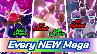 Все 26 НОВЫХ мегаэволюций в Pok&eacute;mon Legends: Z-A (с базовыми характеристиками)
