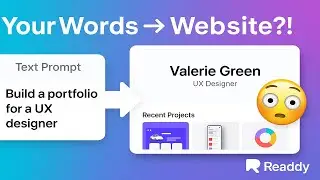 Build a Website with Just Words?! | Readdy Tutorial (No Code Needed!)