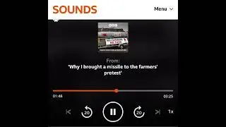 Murray talking to BBC Hereford & Worcester during the Farmers rally in London