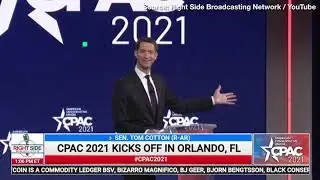 Tom Cotton Mocks Social Justice Warriors at New York Times in CPAC Speech