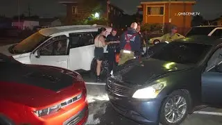 Street Takeover Results in Crash Involving Innocent Driver | Los Angeles