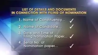 Check List For Nomination