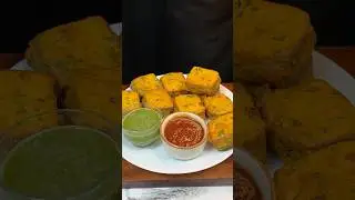 Mini Bread Pakoda ASMR Cooking #shorts #food #cooking #asmr #recipe #crunchytreats #streetfood
