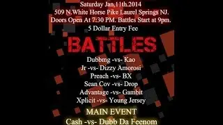 N.O.C Battles Presents-Hold Da Spot Down- KAO vs. DUBBMG 1/11