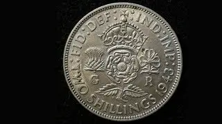 GEORGE VI 1932 TWO SHILLINGS Coin VALUE + REVIEW