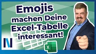 Excel 2019: Verwende in Tabellen Emojis statt Text (2 Möglichkeiten)