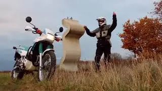 Honda Dominator Nixe NX 250 AX-1 Endurowandern zur Kunst am Grünen Band - Harzer Grenzweg