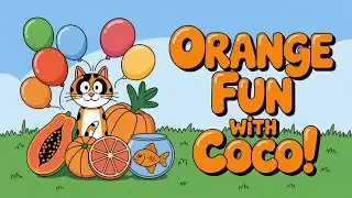 Let's learn ORANGE color with flashcards for toddlers | Baby preschool learning videos