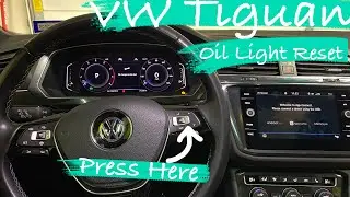 How to Reset Oil Light on a 2020 VW Tiguan with Digital Cockpit Gauges