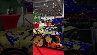 50 CENT&rsquo;S CUSTOM VERSACE LAMBO #50cent #cars #carshow #houston #texas #celebrity #djenvy