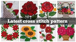 Gorgeous cross stitch pattern/charsuti kurhai/dosuti designs ideas /countable cross stitch
