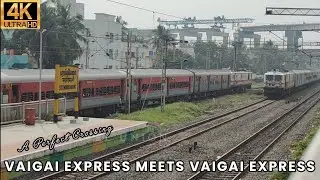 VAIGAI EXPRESS CROSSING VAIGAI EXPRESS | A PERFECT CROSS OVER of 12636 Vs 12635