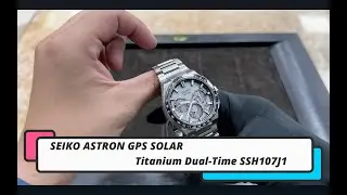 SEIKO ASTRON GPS SOLAR Titanium Dual Time SSH107J1