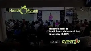 14 January 2020 | Health Forum via Facebook Live