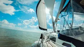 Slow TV Sailing Video - Catalina 387 Sailing Footage
