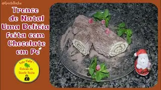 Bolo Tronco de Natal : Passo a Passo Completo para Iniciantes! FEITO COM CHOCOLATE EM P&Oacute;