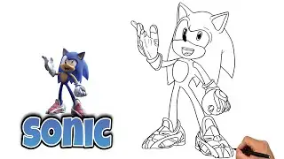 How To Draw SONIC PRIME #sonicprime #sonicthehedgehog #sonic #drawing