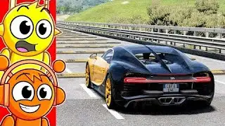 luxury cars car vs 100 speed bumps