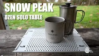 Snow Peak - Ozen Solo Backpacking Table:  Overview, Set Up, & How to Use