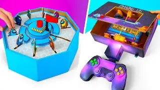 2 DIY AMONG US Games From Cardboard