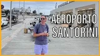 🎥 CHEGUEI AO AEROPORTO DE SANTORINI NA GRÉCIA 🇬🇷 - VLOG DA MINHA VIAGEM!