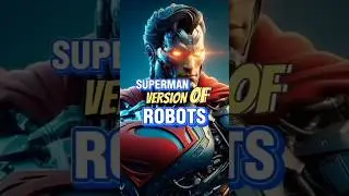 Superman Version of Robot #shorts #superman #robot #heroversion #jackidentertain #dc