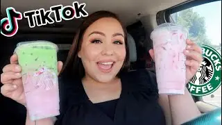 Trying TikTok STARBUCKS Drinks FYP!