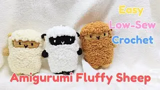 🐑❤️ Cute Sheep Amigurumi - Easy, Simple, Low Sew Crochet Tutorial ❤️🐑