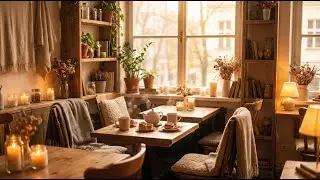 Cozy Morning Caf&eacute; Ambience | Warm Sunlight, Coffee & Calm Vibes