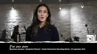 L&rsquo;&OElig;il du spectacle Interview Marjolaine Pi&eacute;mont Studio Montmartre Recording 29 septembre 2016