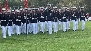 US Marines’ Powerful Parade March at Iwo Jima Memorial 
