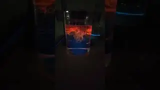 Rhodamine diffusion in water with a weak vortex