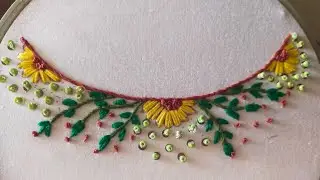 Beautiful EASY Hand Embroidery Neckline Designs to Try Now