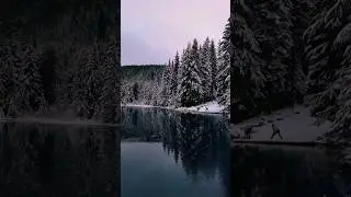 Where Winter Holds Its Breath at Mount Hood Frozen Lake & Snow