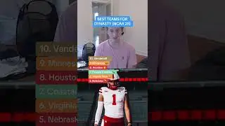 BEST TEAMS FOR DYNASTY (NCAA 25) #cfb #shorts